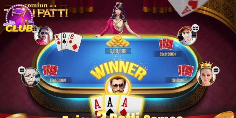 Hình ảnh ưu đãi thưởng hấp dẫn cho người chơi Teen Patti